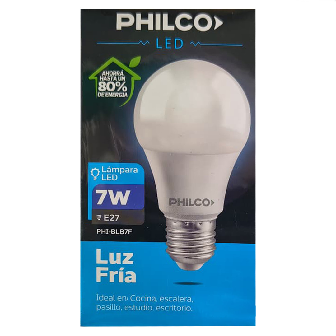  LAMPARA PHILCO 7W FRIA PACK X10