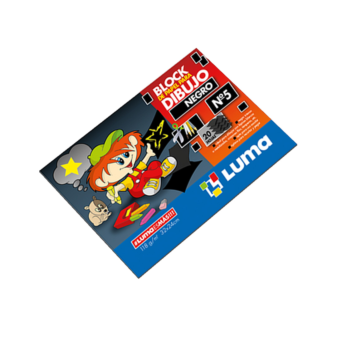  BLOCK N5 LUMA 20 HOJAS NEGRO