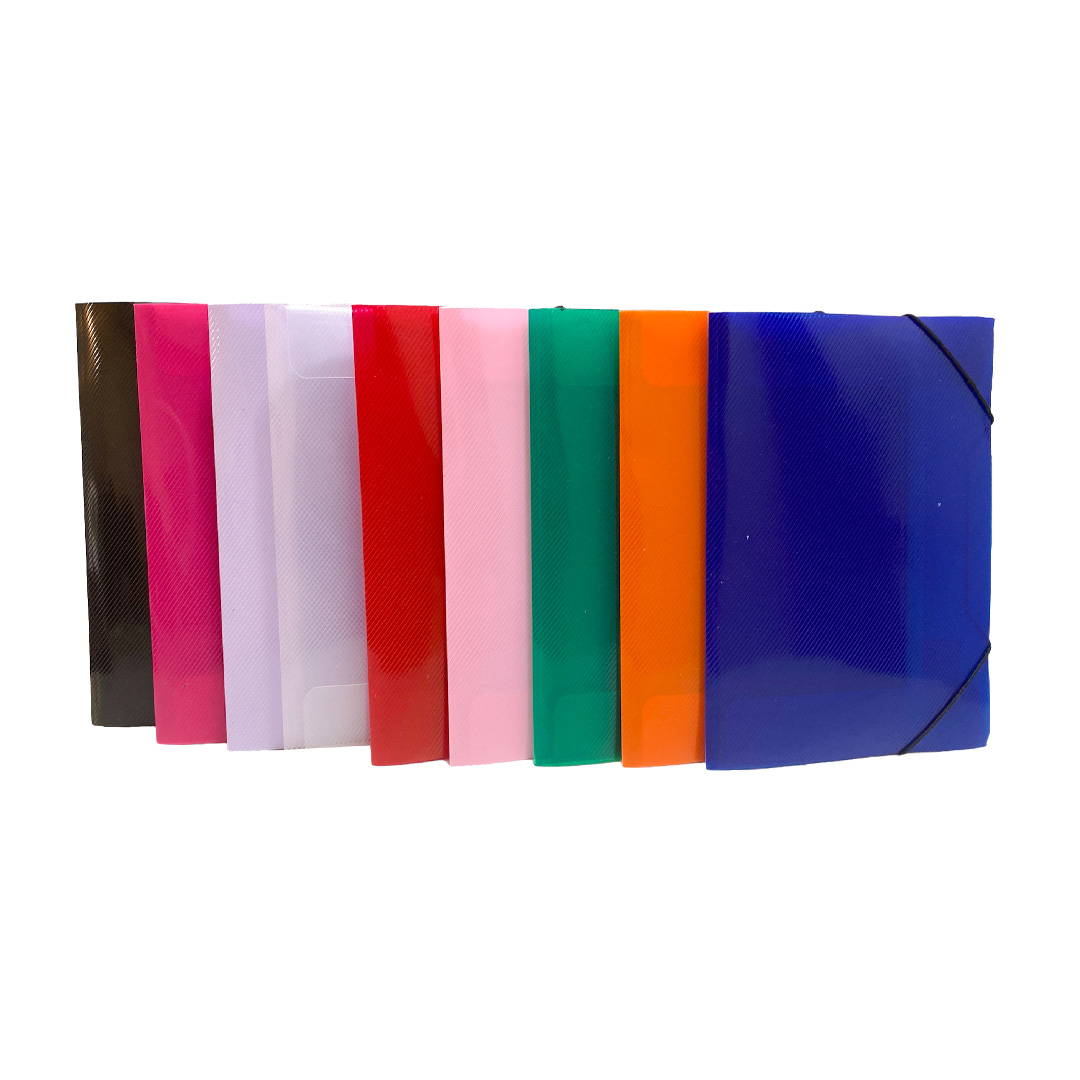  CARPETA 3 SOLAPAS N6 HASENAUER PP X 5COLORES SURTIDOS