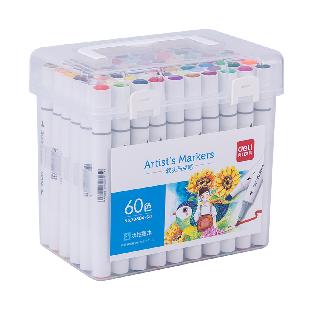  MARCADOR AL AGUA DELI SKETCH DOBLE  PUNTA PINCEL BOX X60