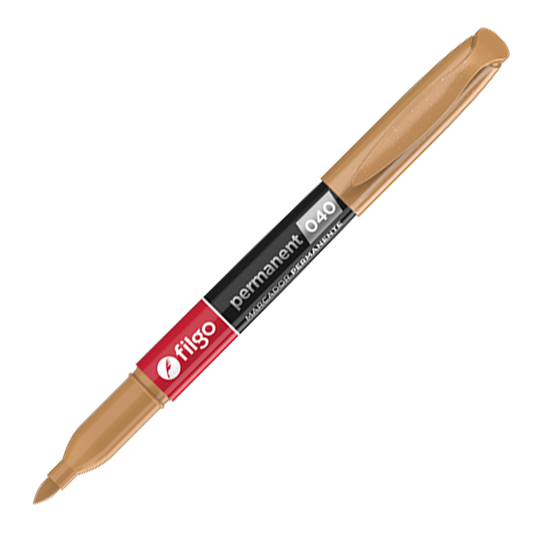  MARCADOR PERMANENTE FILGO 040 PUNTA FINA  BRONCE X12