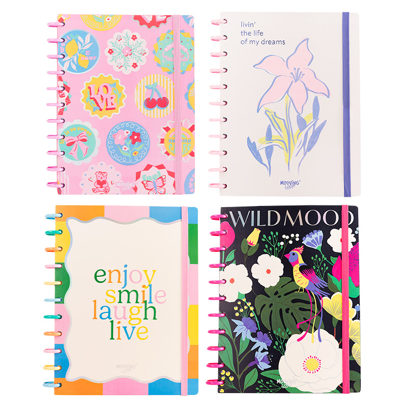  CUADERNO MOOVING LOOP CARTA A DISCOS  MODELOS VARIOS