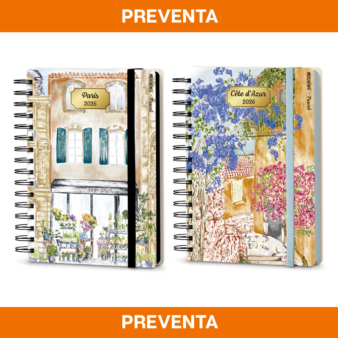  AGENDA MOOVING 10X15 DIA POR PAGINA  TRAVEL