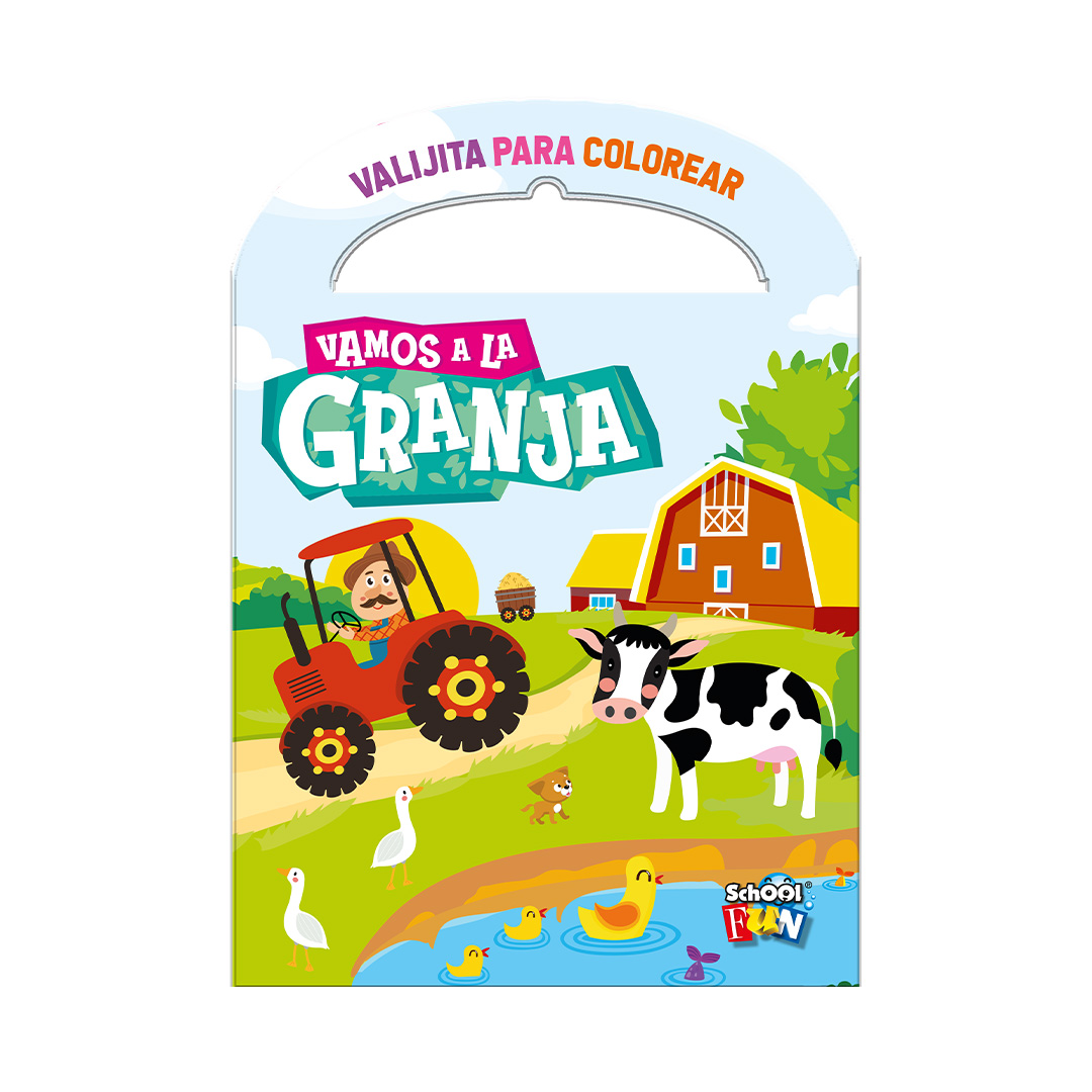  LIBRO PLOW VALIJITA COLOREAR VAMOS  GRANJA