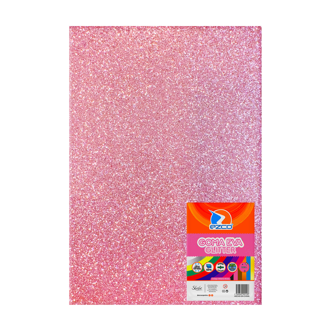  GOMA EVA BRILLO EZCO 40X60 X10 ROSA  1.7MM