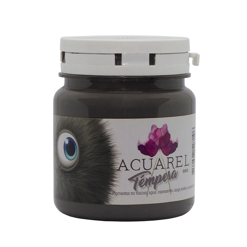  TEMPERA ACUAREL POTE 250GR GRIS