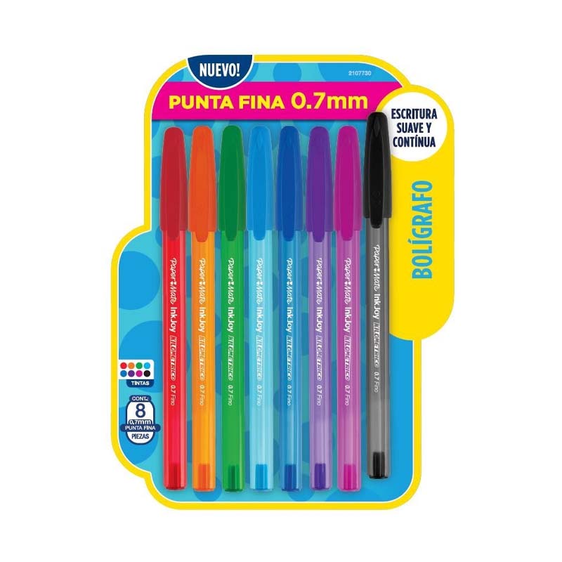  BOLIGRAFO PAPERMATE KM 100 FINO INKJOY;
BLISTER X8