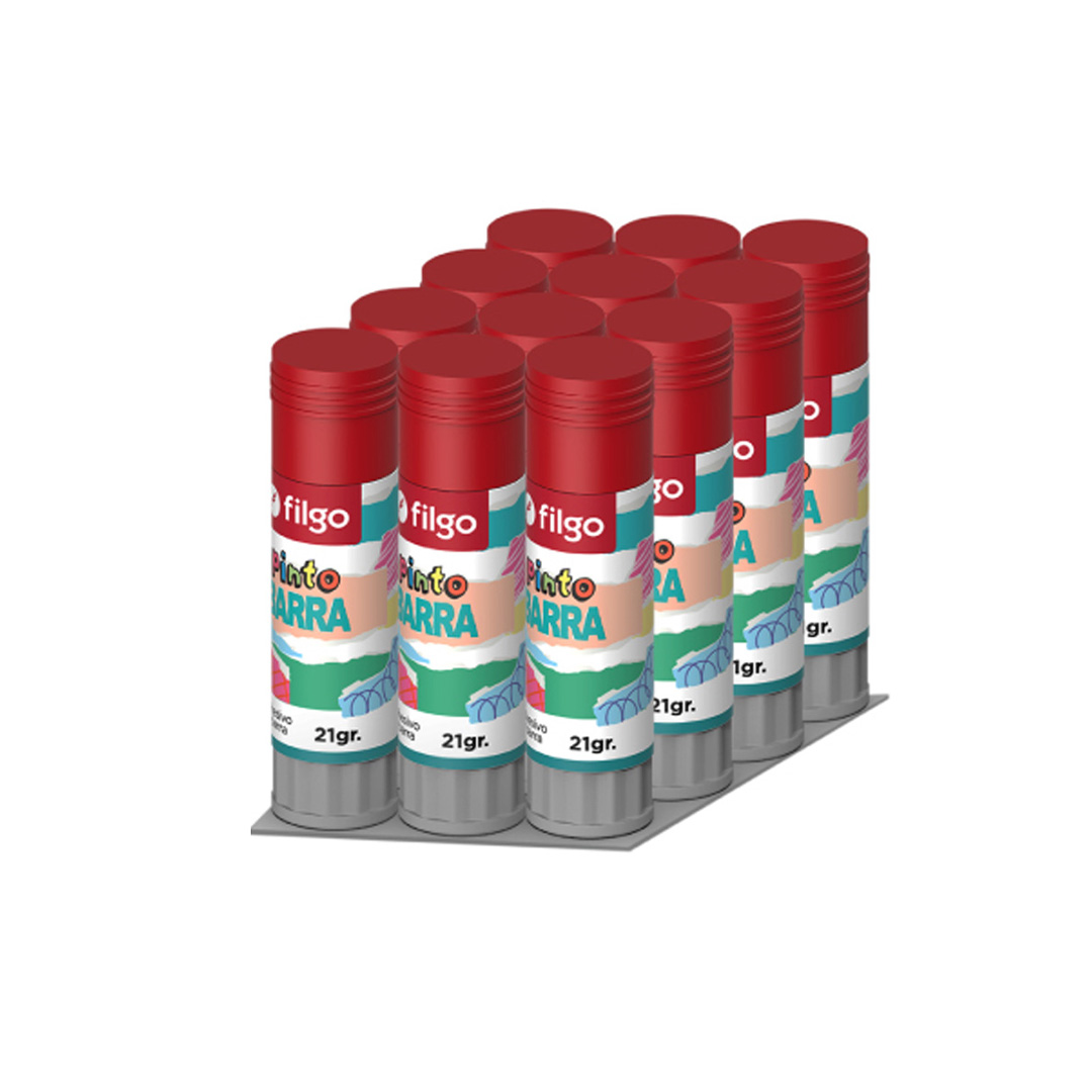  ADHESIVO BARRA FILGO PINTO ESCOLAR 21GR DISPLAY X12