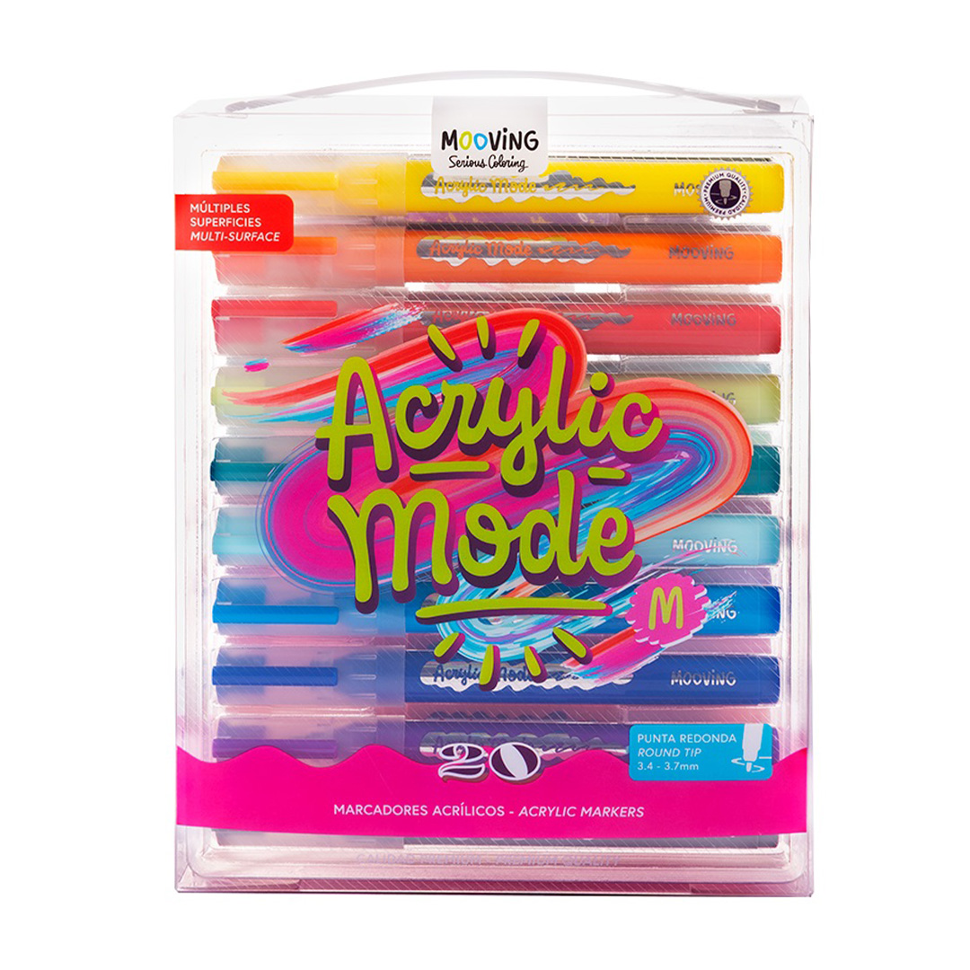  MARCADOR ACRILICO MOOVING ACRYLIC MODE;
X20