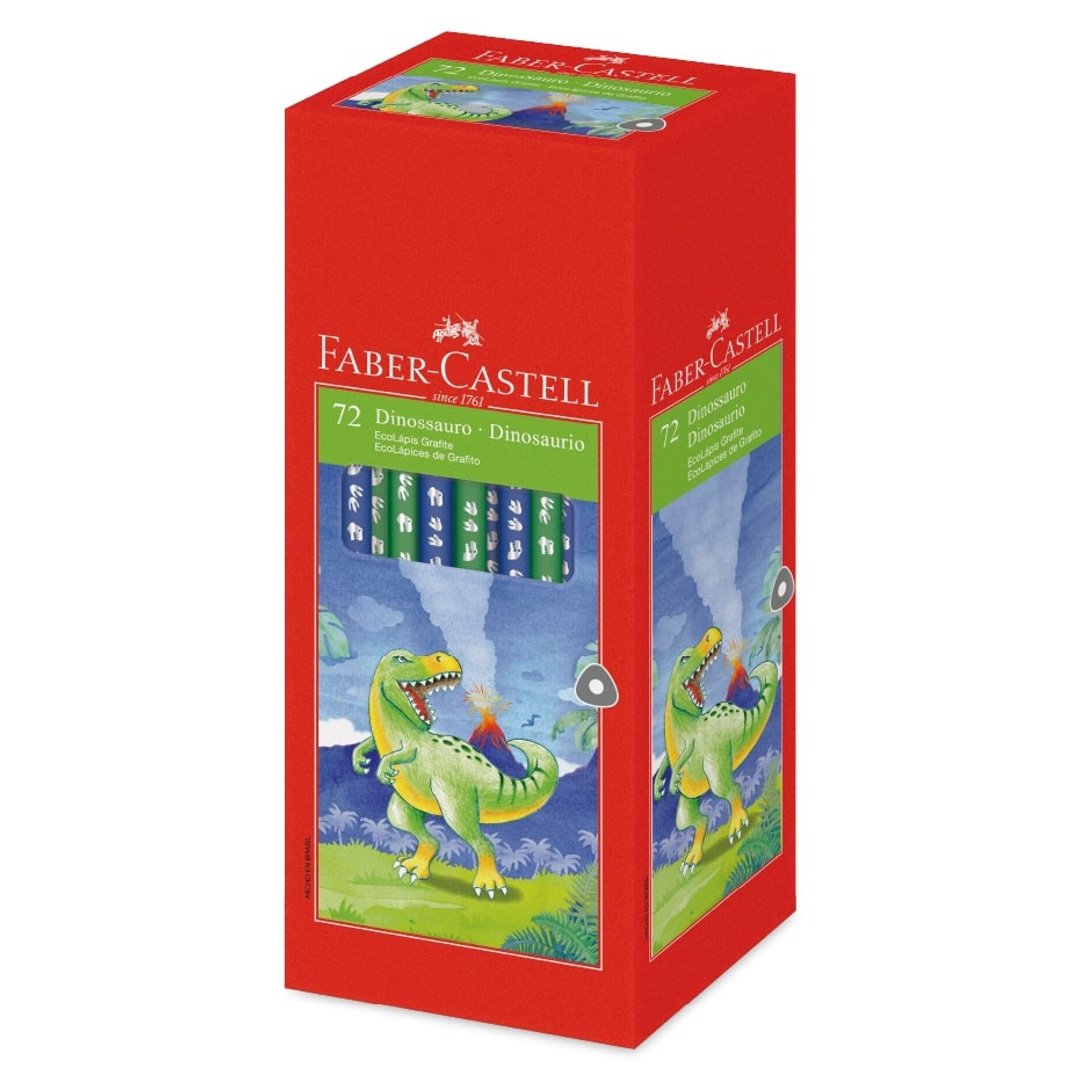  LAPIZ GRAFITO FABER CASTELL DINOSAURIO;
X72