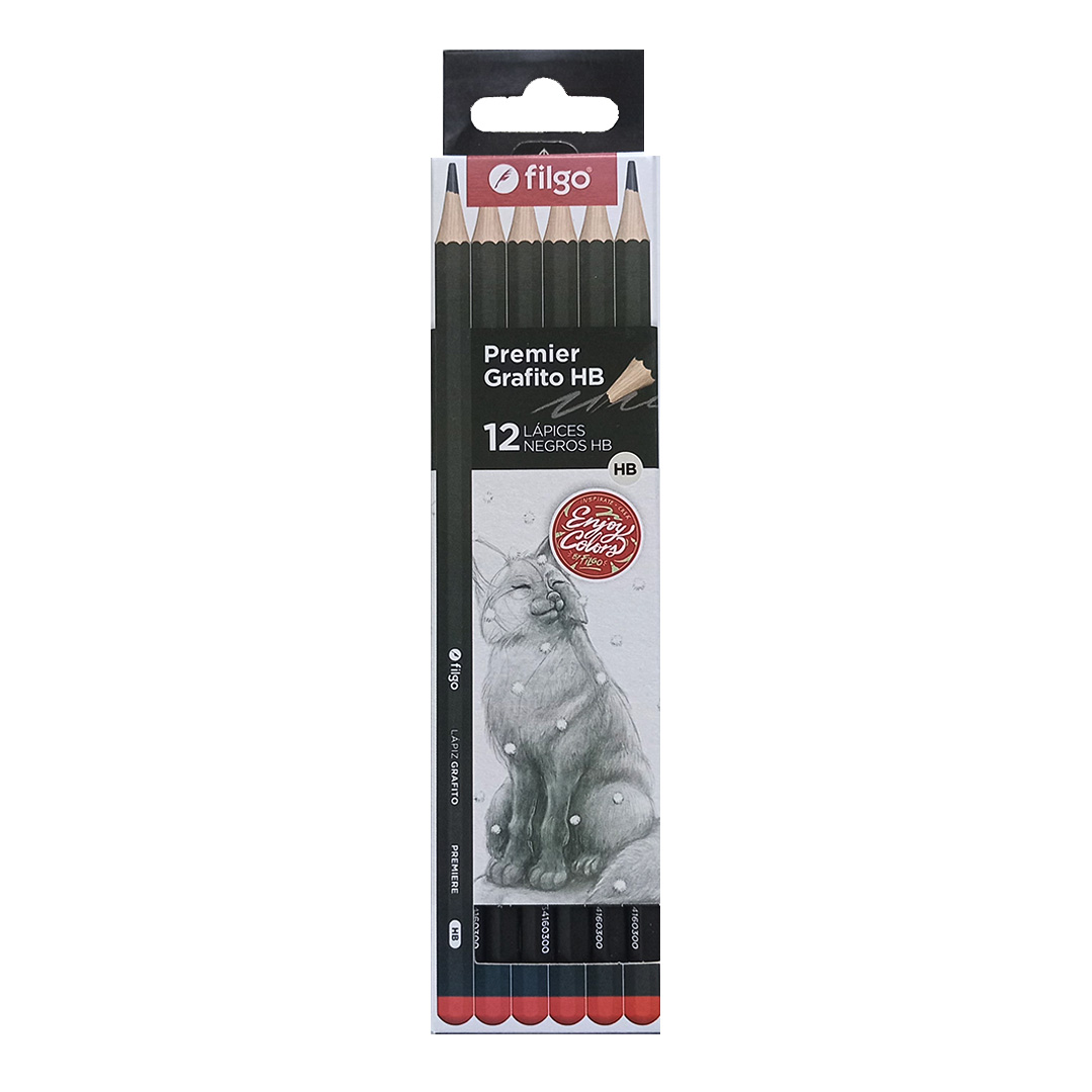  LAPIZ GRAFITO FILGO PREMIER HB X12