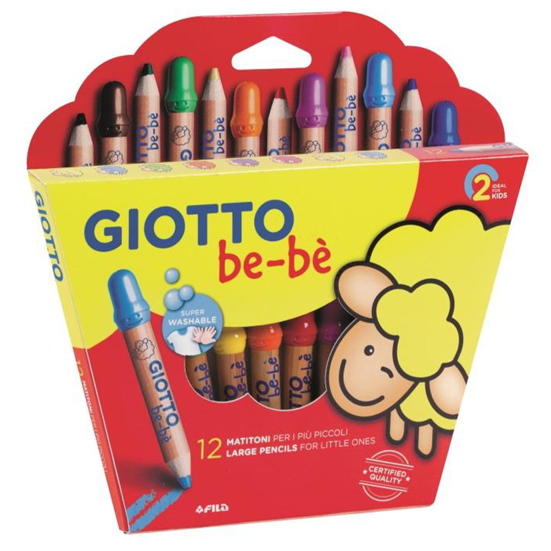  LAPIZ COLOR GIOTTO BEBE 12 COLORES