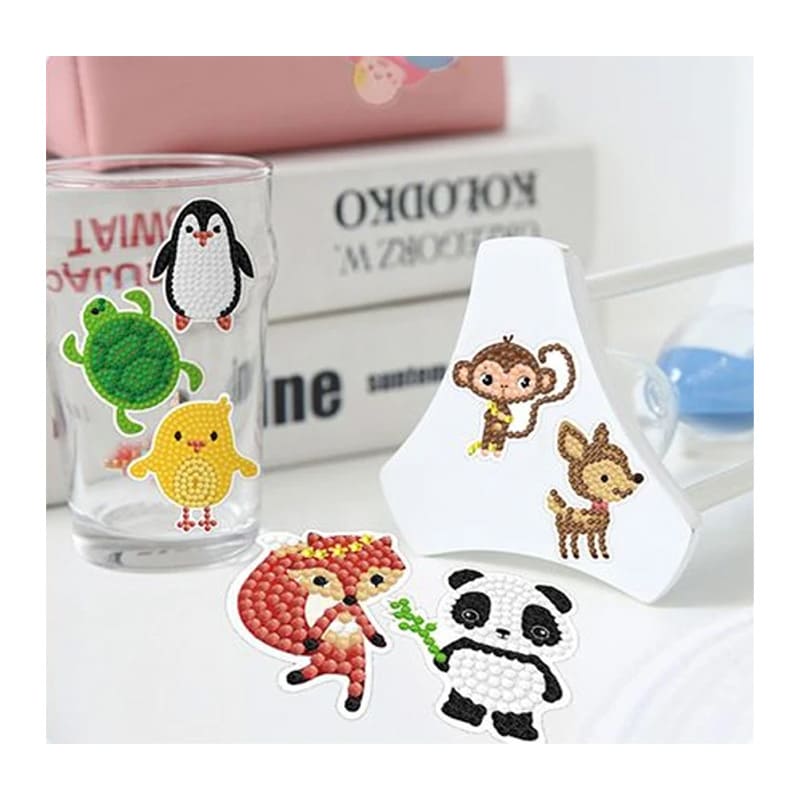  DIAMOND PAINTING STICKERS 10X15 ANIMALES