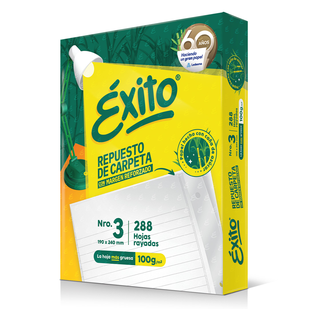  REPUESTO EXITO N3 CON BANDA 288 HOJASRAYADO