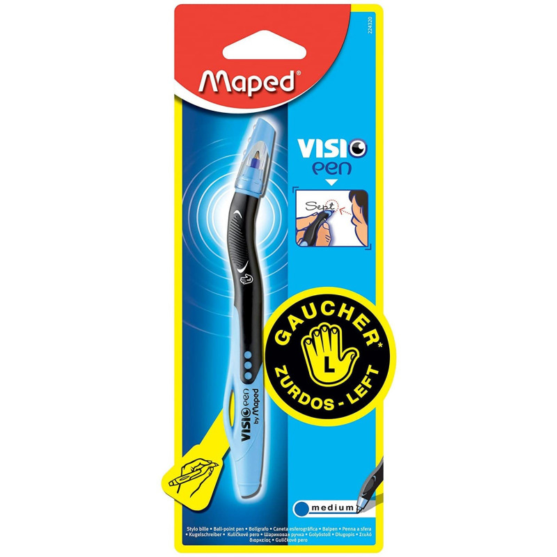  BOLIGRAFO MAPED VISIO ZURDO 1MM AZUL X1