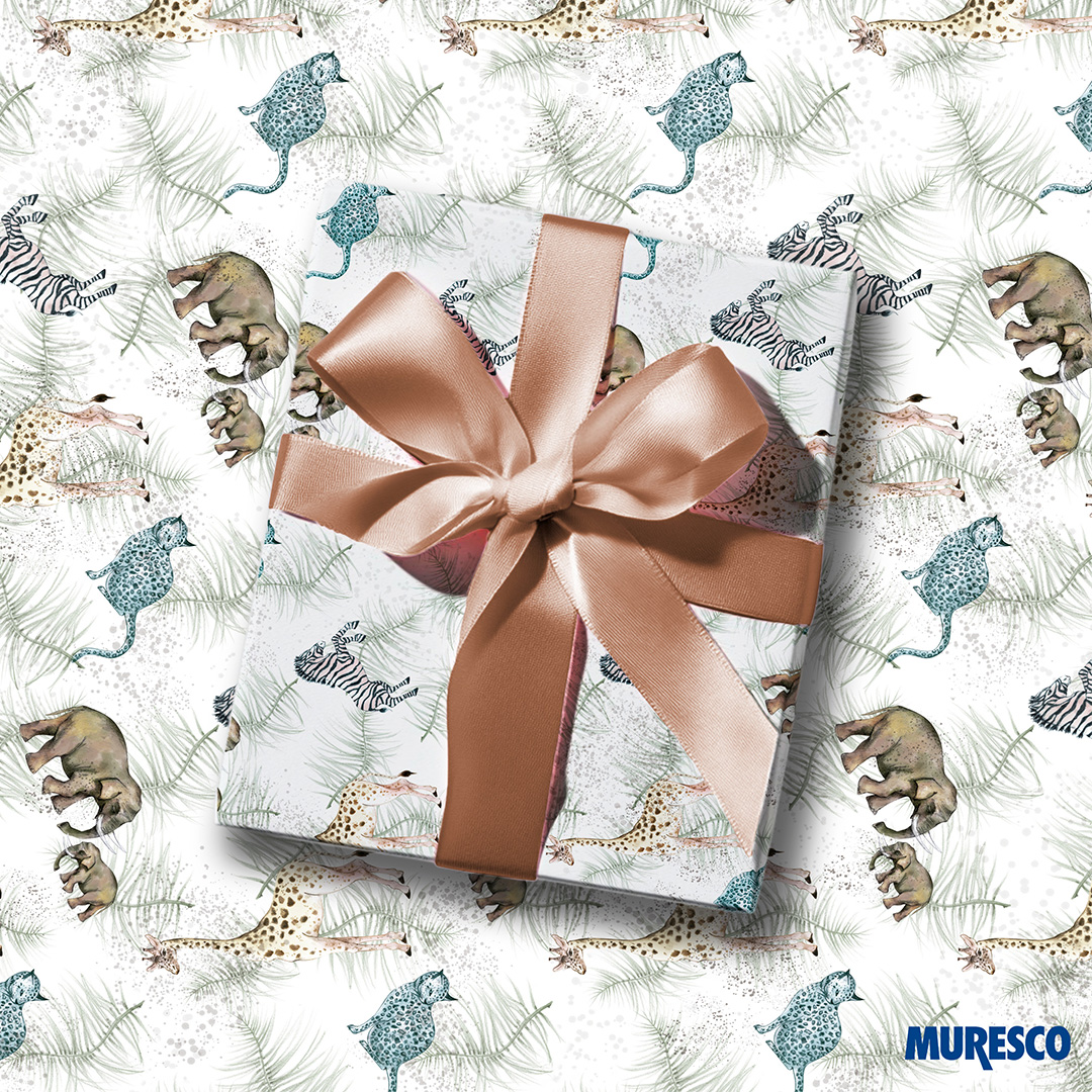  PAPEL REGALO MURESCO PREMIUM SAFARI  SELECT X10 HOJAS