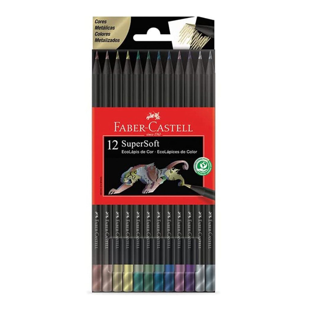  LAPIZ COLOR FABER SUPER SOFT METAL X12