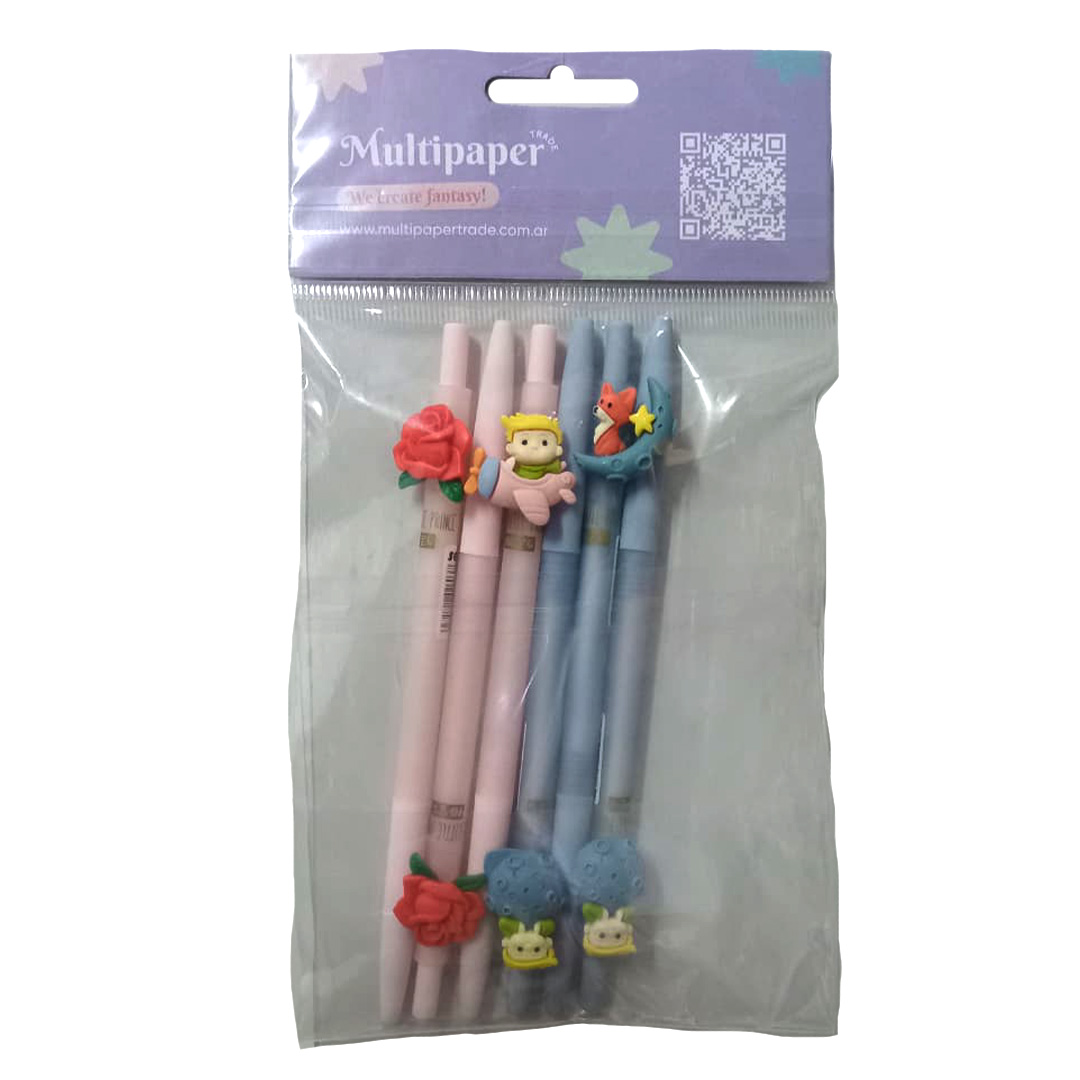  BOLIGRAFO RETRACTIL MULTIPAPER  PRINCIPITO BLISTER X6