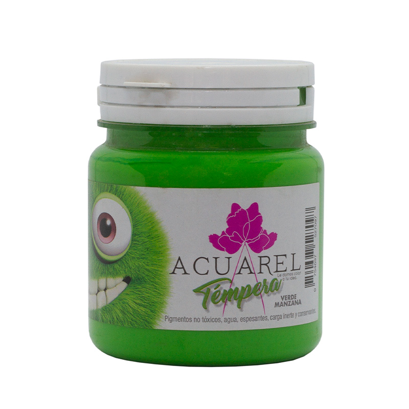  TEMPERA ACUAREL POTE 250GR VERDEMANZANA