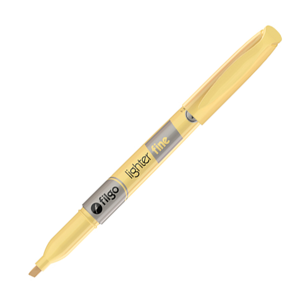  RESALTADOR FINO FILGO X12 PASTEL  AMARILLO