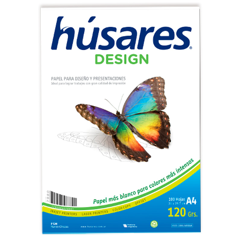  RESMA A4 HUSARES 120GR 100HJ DESIGN