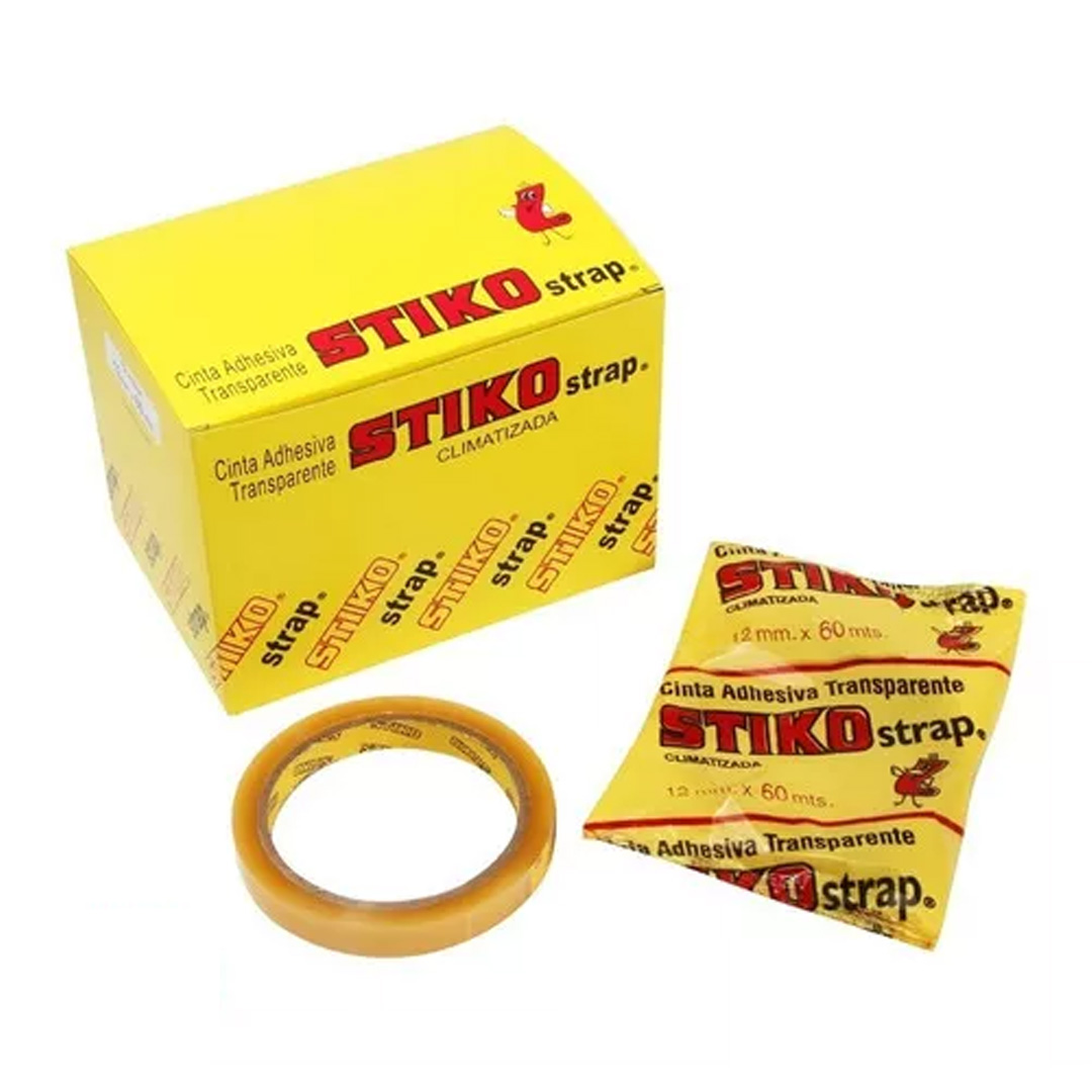  CINTA ADHESIVA STIKO 12X60 CAJA X12