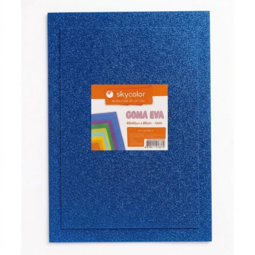  GOMA EVA BRILLO SKYCOLOR 40X60 X10 AZUL  1.6MM