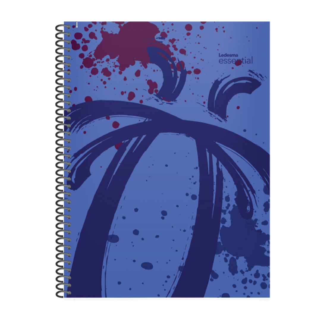  CUADERNO LEDESMA ESSENTIAL 2 22X29 TAPA PP ESPIRAL AZUL 84H RAYADO