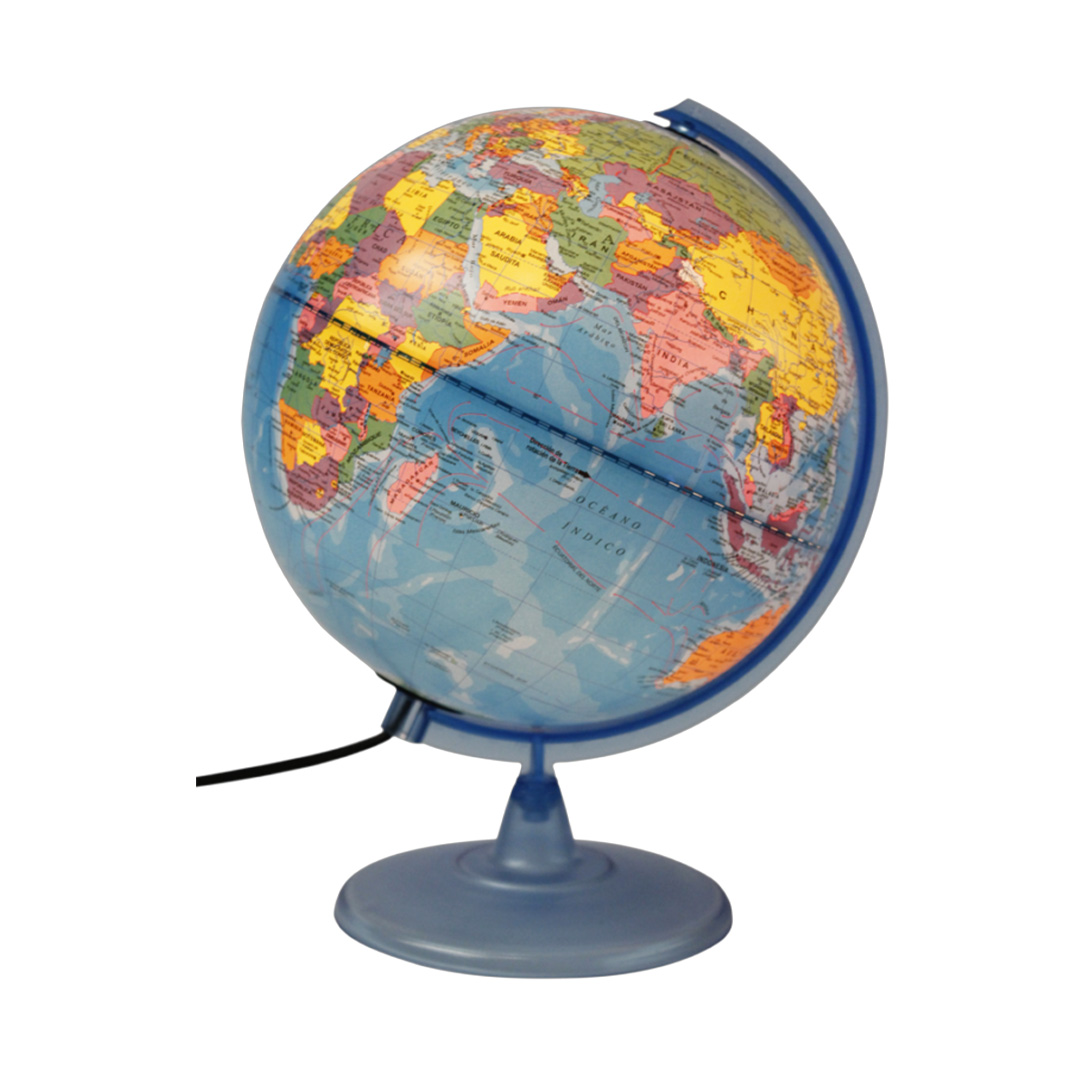  GLOBO TERRAQUEO 307LW PLOW BASE PLASTICA  30CM POLITICO CON LUZ