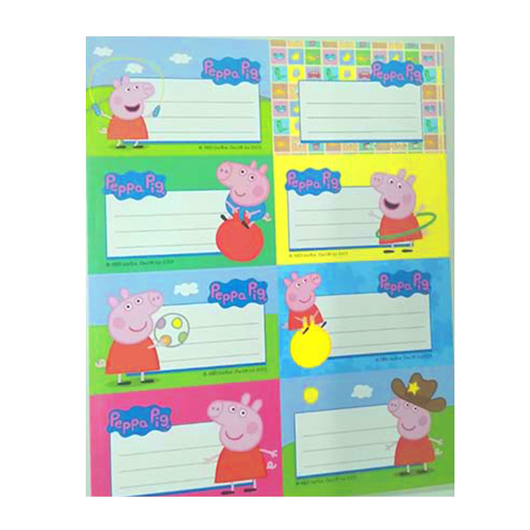  ETIQUETA ESCOLAR PPR PEPA PIG X16