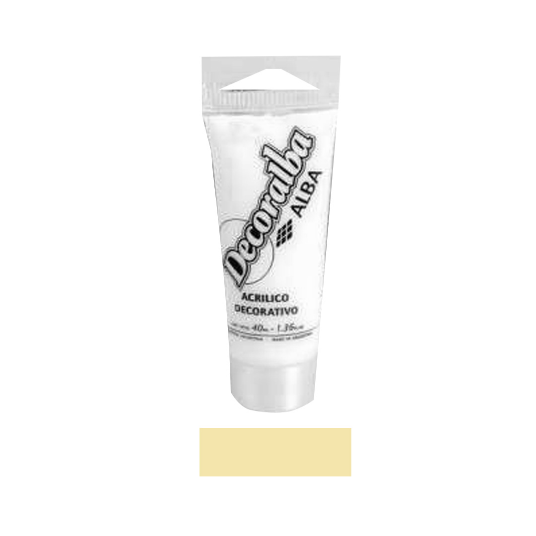  ACRILICO DECORATIVO ALBA 40ML VAINILLA