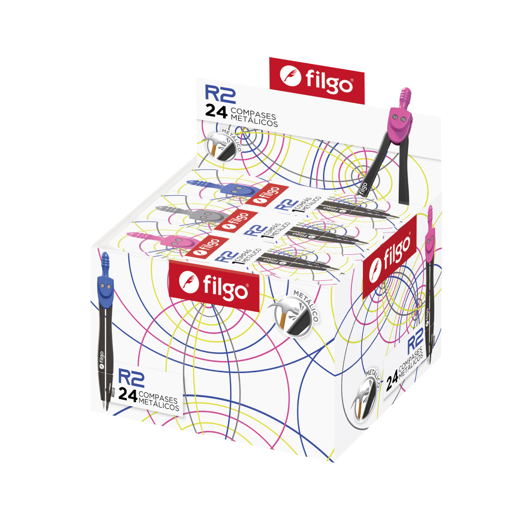  COMPAS FILGO METAL R2 ESTUCHE X24