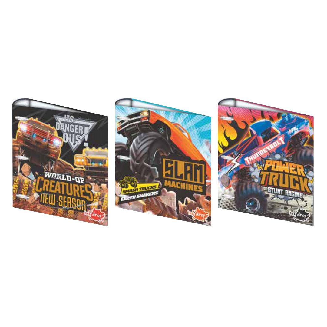  CARPETA ESCOLAR INKDROP 3X40 POWER  TRUCKS