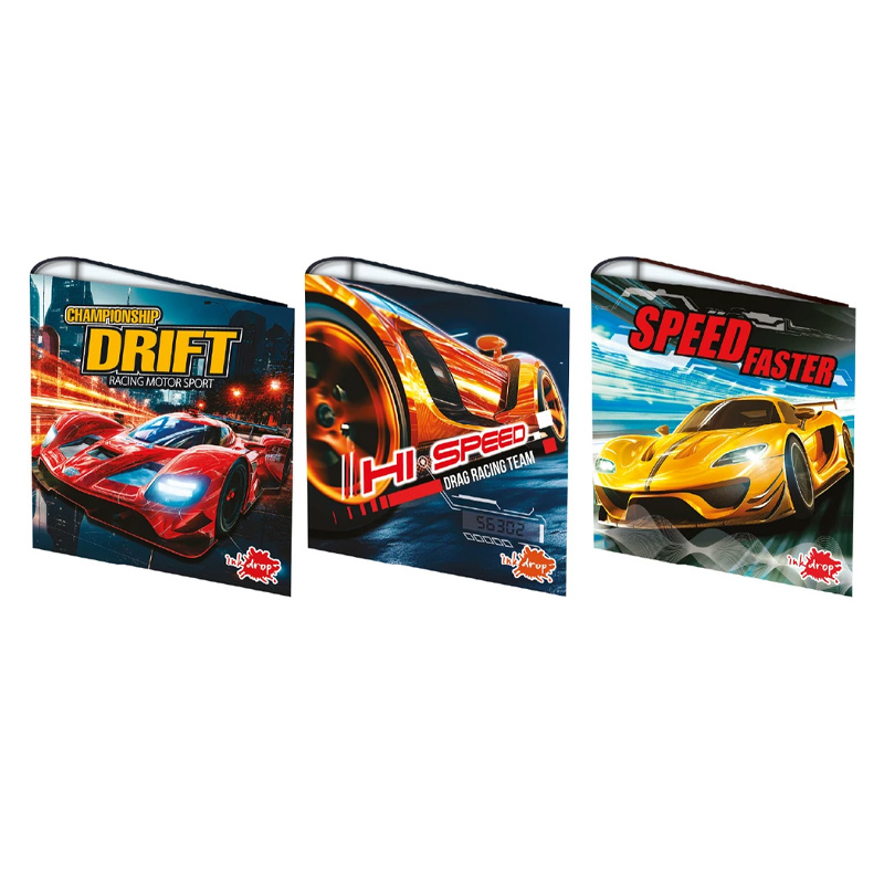  CARPETA ESCOLAR INKDROP 3X40 CARS