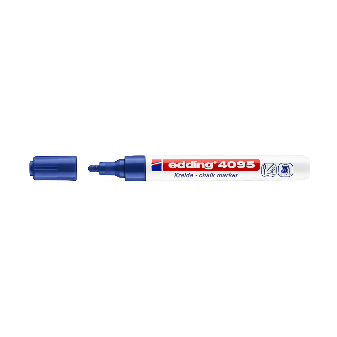 MARCADOR TIZA VIDRIO EDDING MEDIO E-4095  AZUL