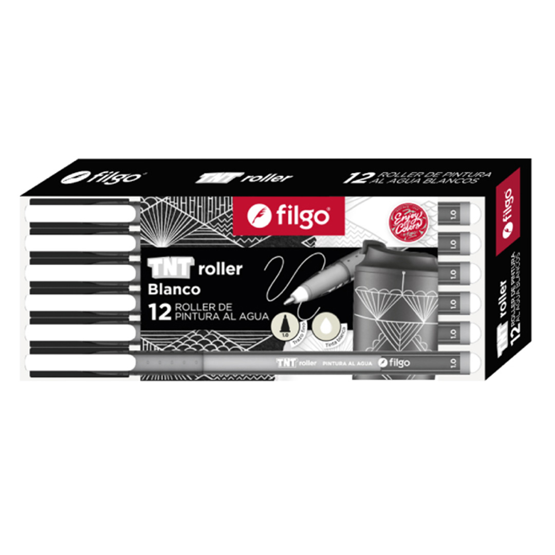  ROLLER PINTURA AL AGUA FILGO TNT BLANCO X12