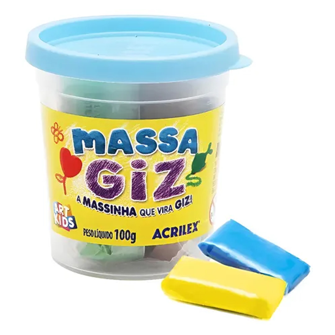  MASA MODELAR SOFT ACRILEX CRAYON POTE100G PK X6