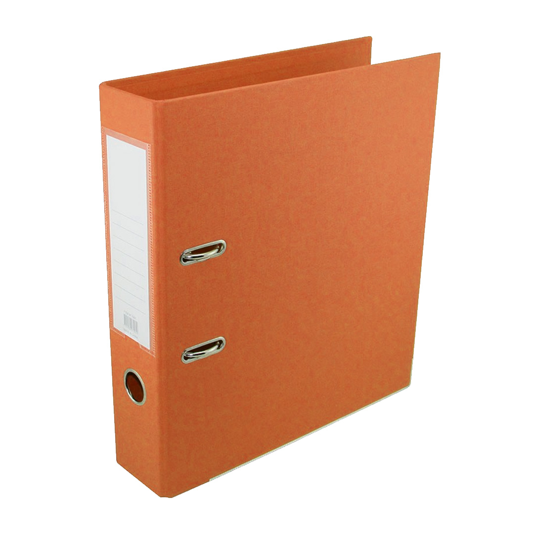  BIBLIORATO OFICIO EZCO PLASTICO PALANCA ALTA NARANJA