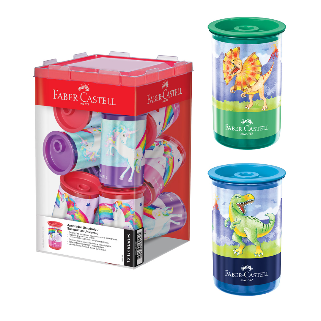  SACAPUNTAS FABER DINOSAURIO DISPLAY X12