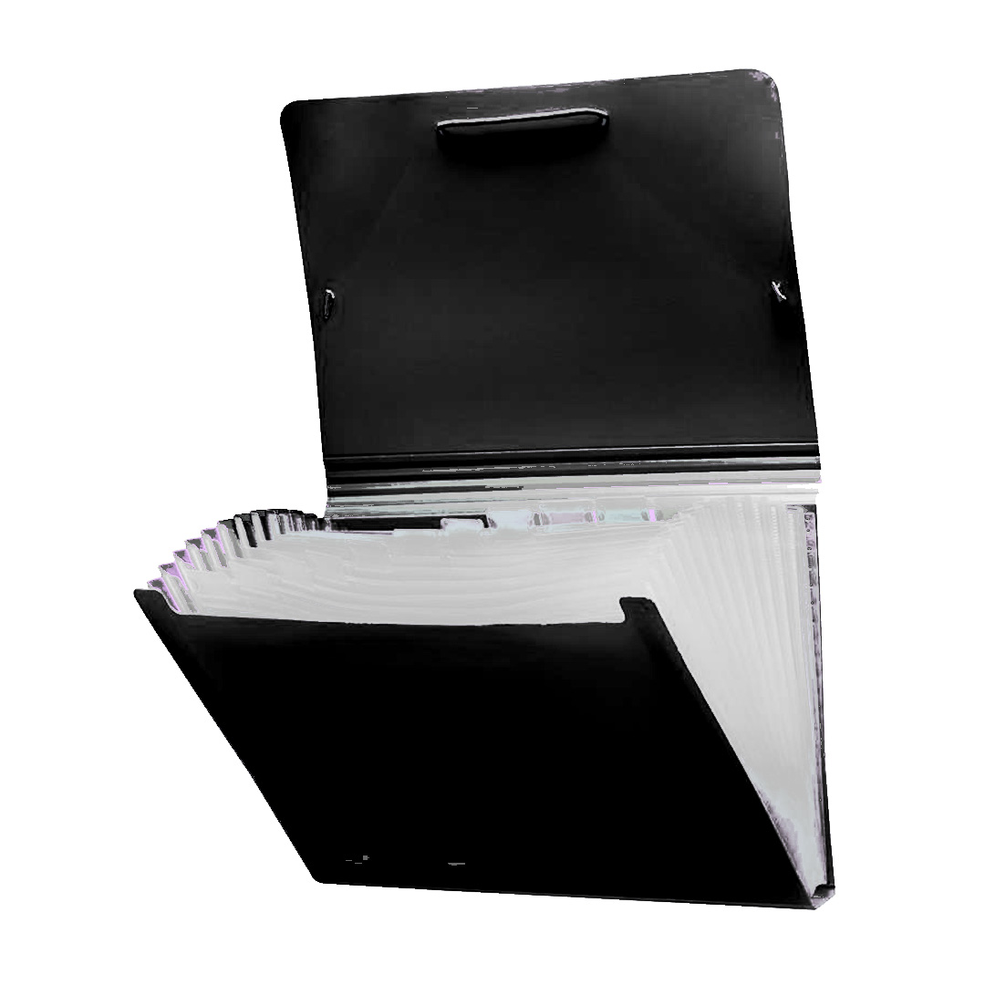  CLASIFICADOR LAMA A4 12 DIVISIONES;
NEGRO