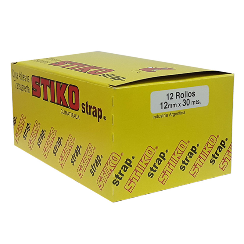  CINTA ADHESIVA STIKO 12X30 CAJA X12