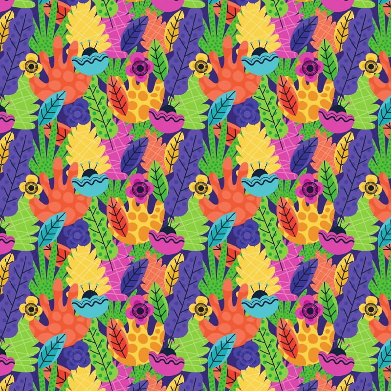  PAPEL AFICHE MURESCO FANTASIA 70X100  X10H TROPICAL MULTICOLOR