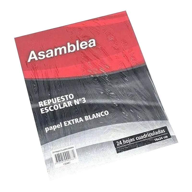  REPUESTO ASAMBLEA N3 24HOJAS  CUADRICULADO