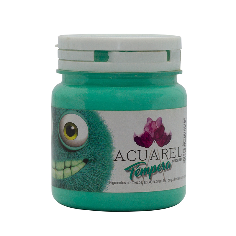  TEMPERA ACUAREL POTE 250GR TURQUESA