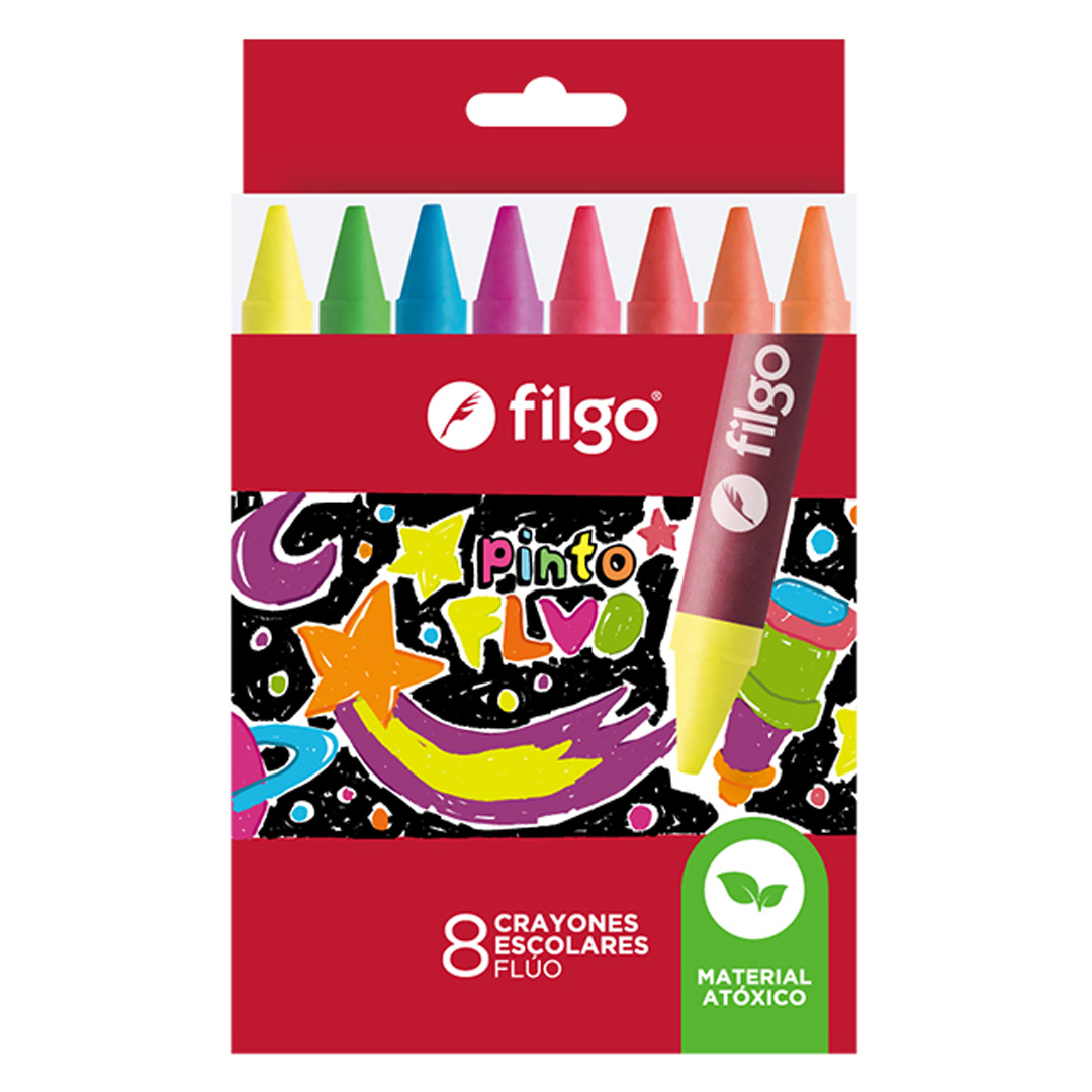  CRAYON FILGO PINTO FLUO X8
