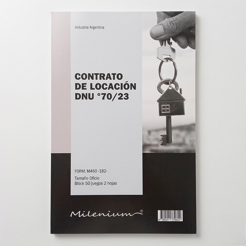  TALONARIO CRISWAL OFICIO CONTRATO  LOCACION DNU 7023 X50 JUEGOS DE 2 HOJAS
