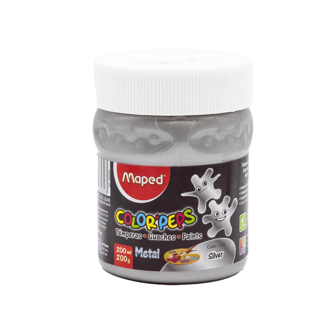  TEMPERA MAPED METAL POTE 250G PLATA