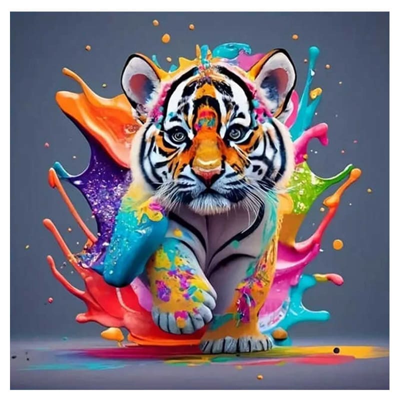  DIAMOND PAINTING 20X20 TIGRE MW17844 EN ESTUCHE