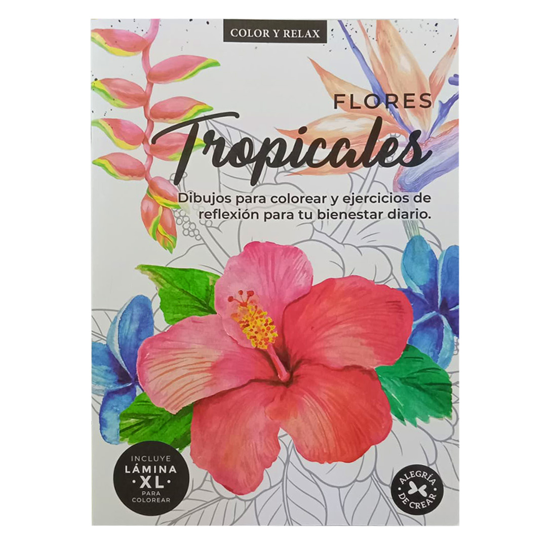  LIBRO LO QUE CREES CREAS FLORES  TROPICALES