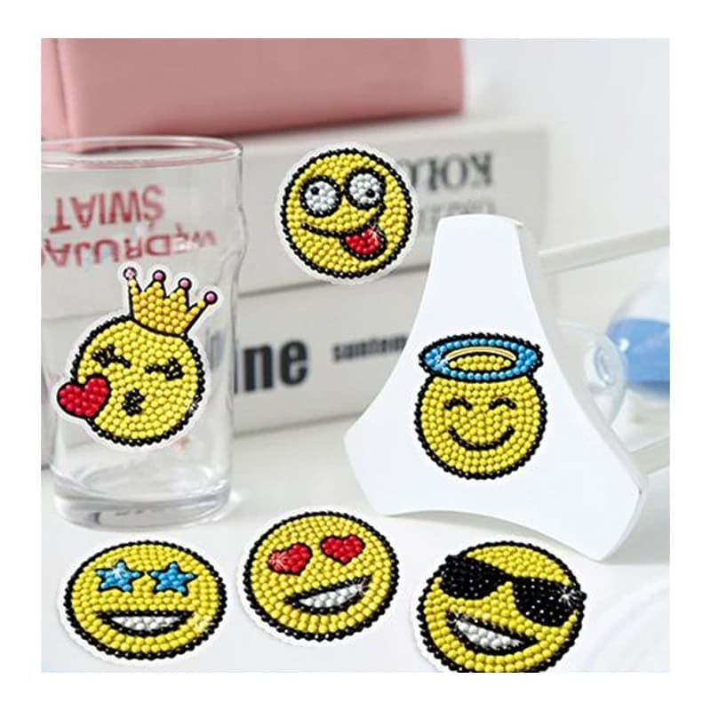  DIAMOND PAINTING STICKERS 10X15  EMOJI
